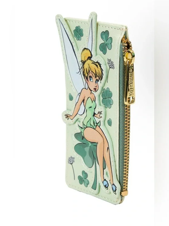 Loungefly Tinker Bell 3 PCS Bundle w Loungefly Disney Zip Wallet in Mint Green - Picture 4 of 8